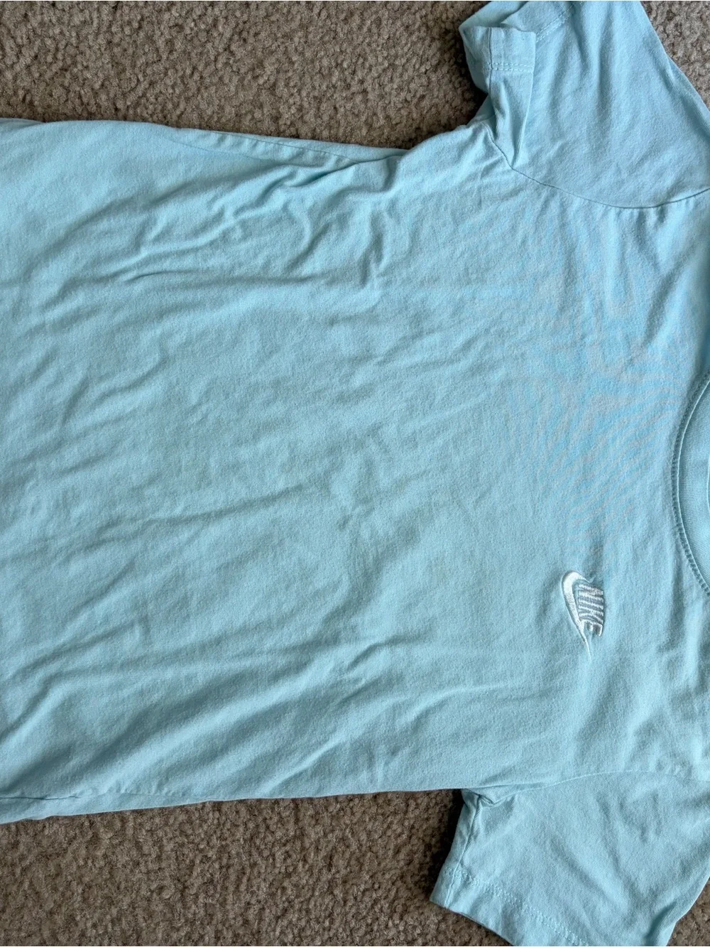 Nike Kids Mint Green Logo Tee